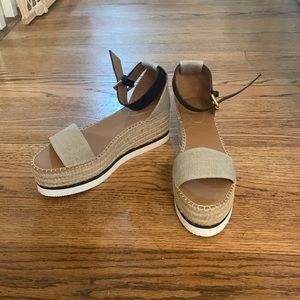 Never before worn size 39 seeby Chloe platform sandals